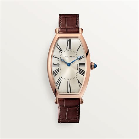 orologio cartier tonneau minuteria chemin de fer un cabochon|CRWGTN0006 .